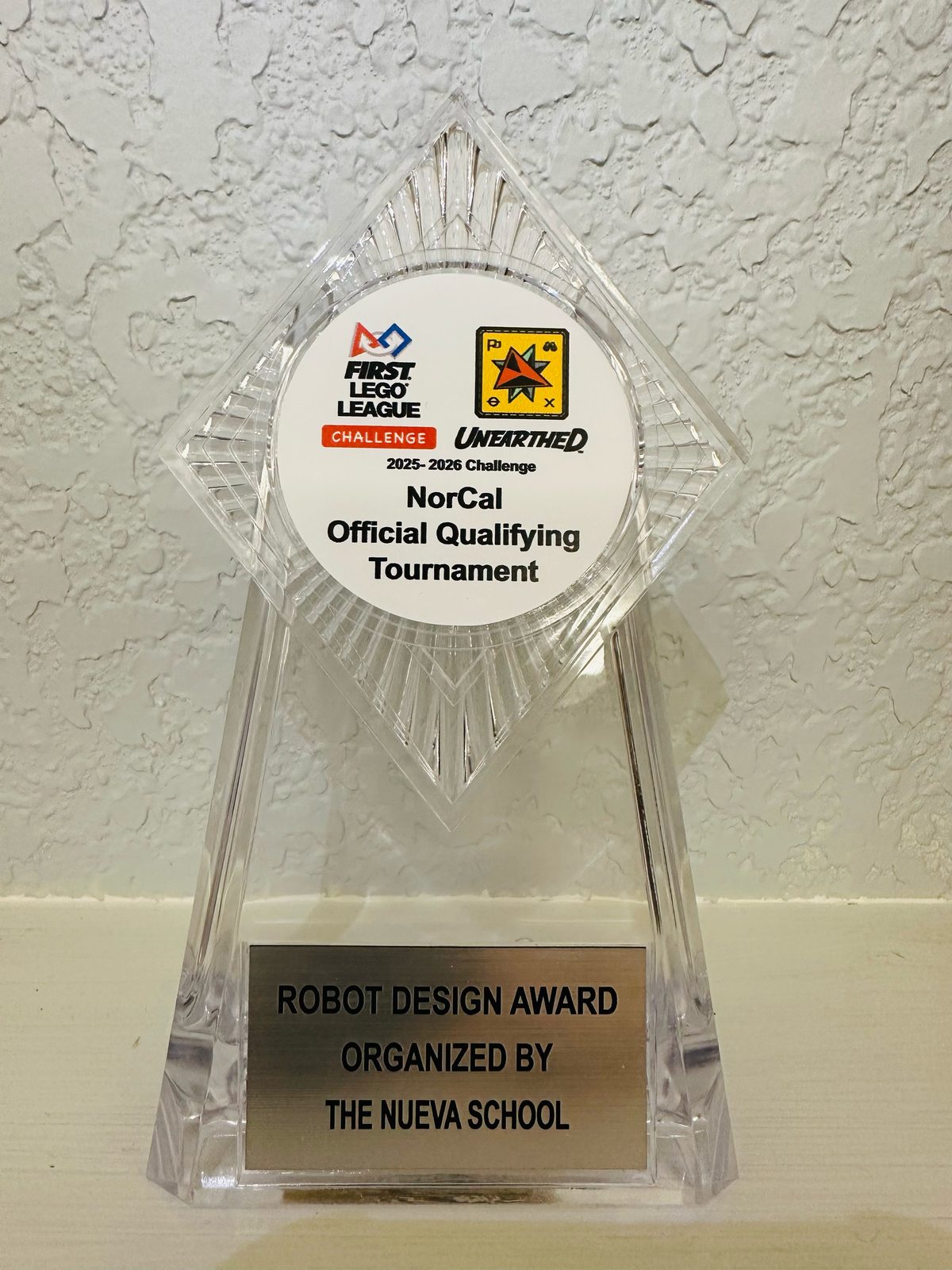 Robot Design Award trophy